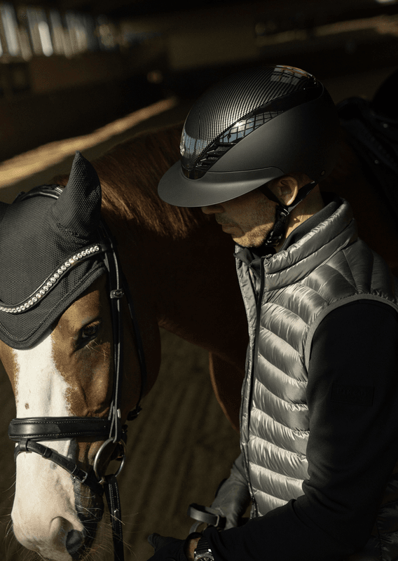 ABUS PIKEUR Airluxe Pure Carbon Style Long Visor - Sort