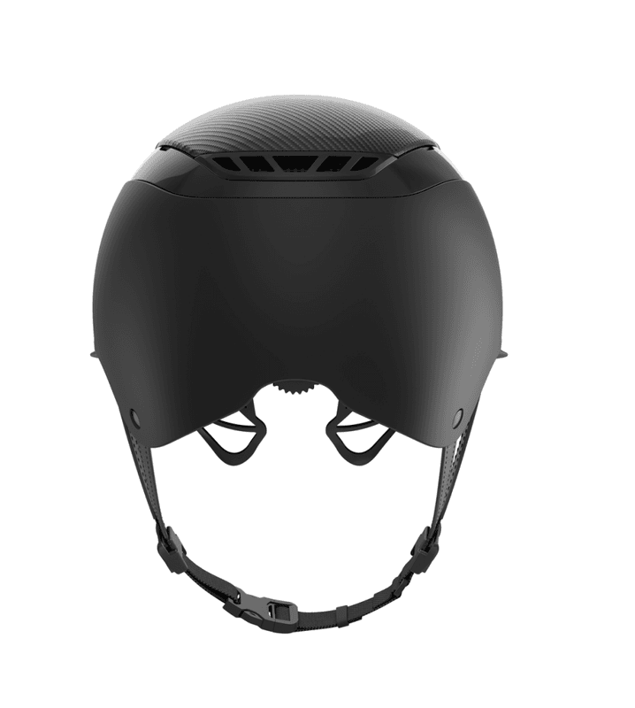 ABUS PIKEUR Airluxe Pure Carbon Style Long Visor - Sort