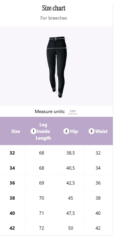 Estrelle Design Crystal Chain Ridebukse F-Grip Navy